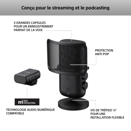 SONY MICRO STREAMING ET PODCAST ECM-S1