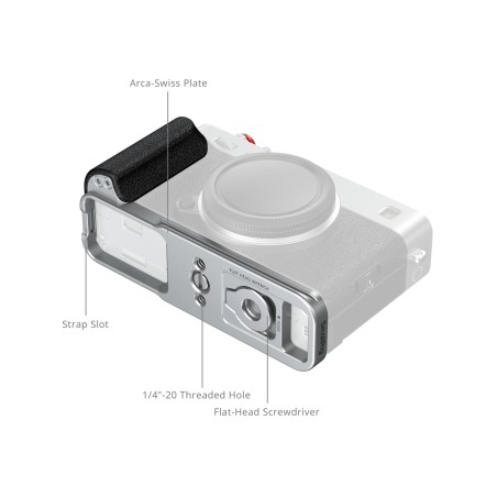 SMALLRIG 5447 POIGNEE GRIP FUJI X-E5 SILVER