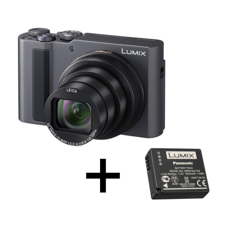 PANASONIC LUMIX DC-TZ300 SILVER + DEUXIEME BATTERIE